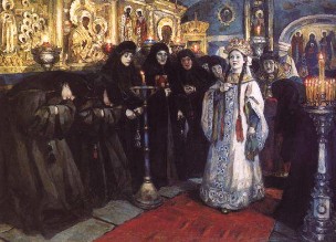 Описание картины В. И. Сурикова «Посещение царевной женского монастыря»
