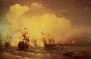 Картина Айвазовского Морское сражение при Ревеле (9 мая 1790)