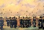 Картина Федотова: Встреча в лагере лейб-гвардии Финляндского полка вел. кн. Михаила Павловича 8 июля 1837 года