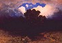 Картина Куинджи: Лесное озеро, облака