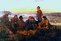 Картина Маковского: Дети у огня