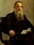 Картина Репина: Портрет писателя Льва Николаевича Толстого