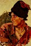 Картина Сурикова: Голова молодого казака