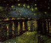 Картина Винсента Ван Гога: Звездная ночь над Роной
