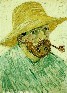 Картина Винсента Ван Гога: Автопортрет с трубкой и соломеной шляпой